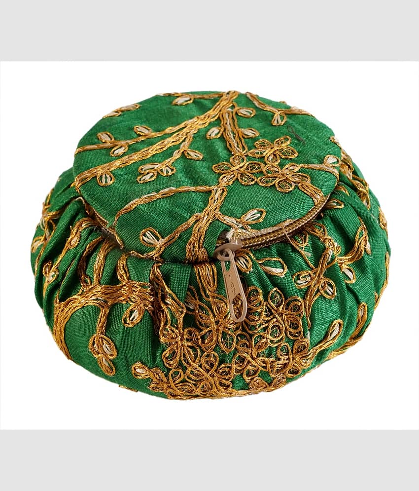 Apratim Green Fabric Potli