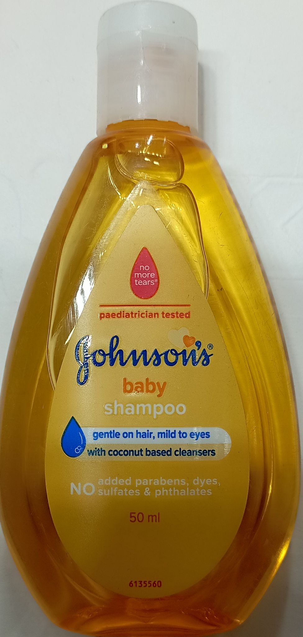 Johnson baby shampoo gentle on hair mild to eyes with coconut based cleansers 50 Ml