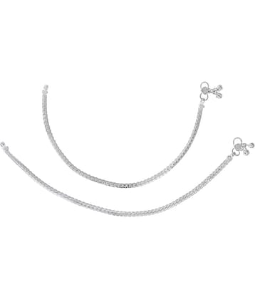 AanyaCentric - Silver Anklets ( Pack of 1 )
