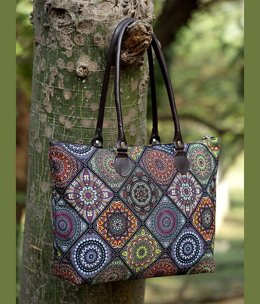 Anekaant Tote Bag Cotton Set of 1 ( Mustard )