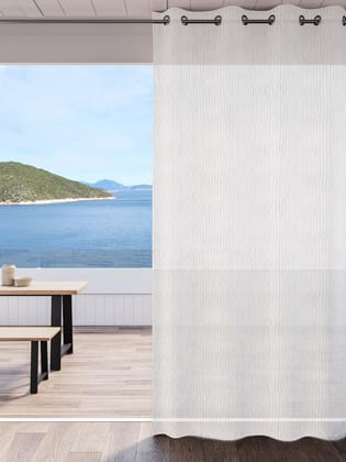 DDECOR - 100% Polyester Door 7 Ft|135 CM X 225 CM| - White