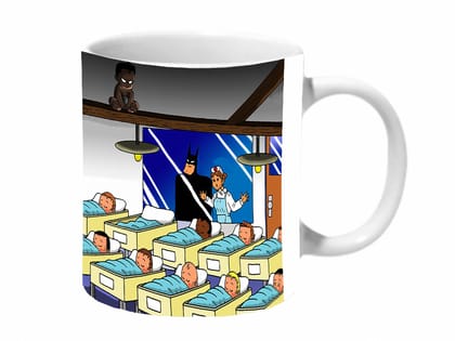 Multicolor Like Father Like Son Batman Ceramic Mug
