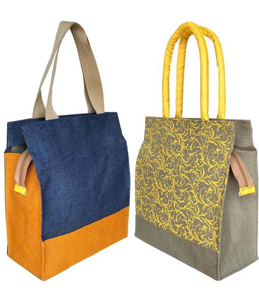 Foonty - Multicolor Jute Lunch Bag