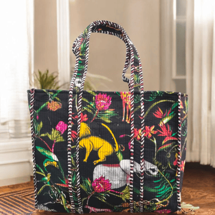 Handmade Quilted Tote Bag-