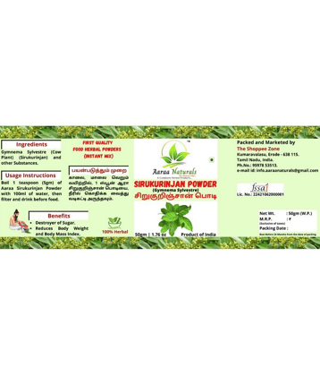 Aaraa Naturals Sirukurinjan Powder Instant Mix 50 gm