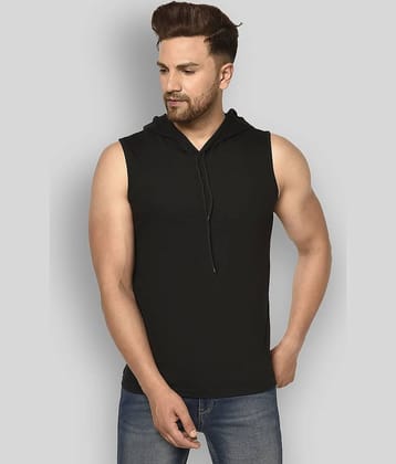 Glito Pack of 1 Cotton Blend Regular Fit Men's T-Shirt ( Black )