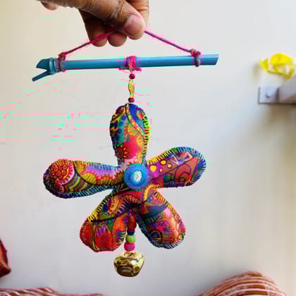 Flora Mini Hanging - peacock blue