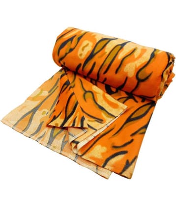 Vardhman Cotton Felt Cloth ( Fleece Fabric) Tiger print, Size 32 - 36" ( Pack of 1 )