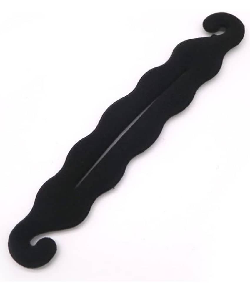 VSAKSH Women's Black Casual Hair Bun Styling Tool