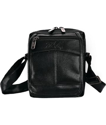 ZAIKO BAGS Black Solid Messenger Bag