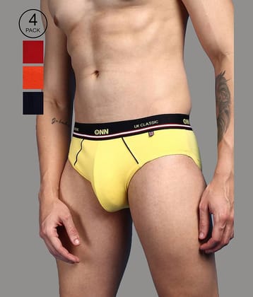 ONN Pack of 4 Cotton Men's Briefs ( Multicolor )