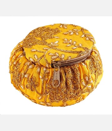 Apratim Yellow Fabric Potli