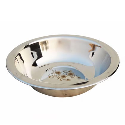 Pure Stainless Steel Basin 15 Inch Multipurpose Bowl (SMAS084 C)