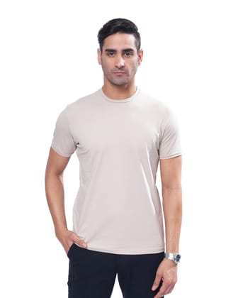 Modish crew neck - Cotton - Muslin Crews-stone beige / XS