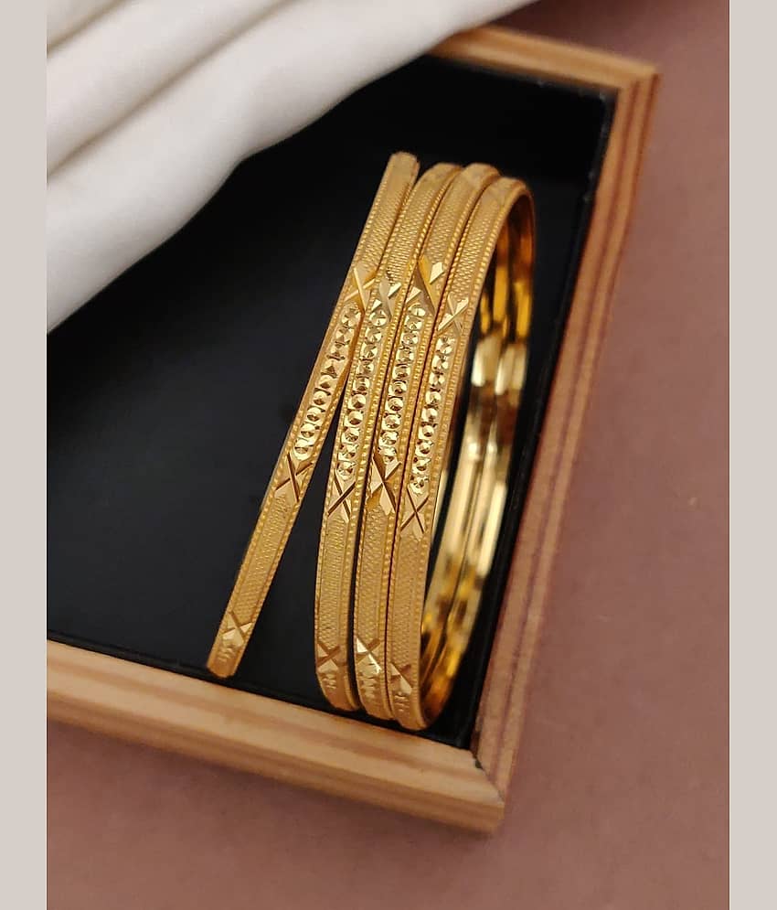 Shivay Fashion Gold Bangle Set ( Pack of 2 )