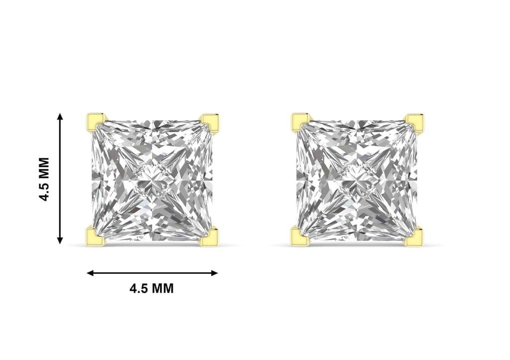 Princess Solitaire Studs