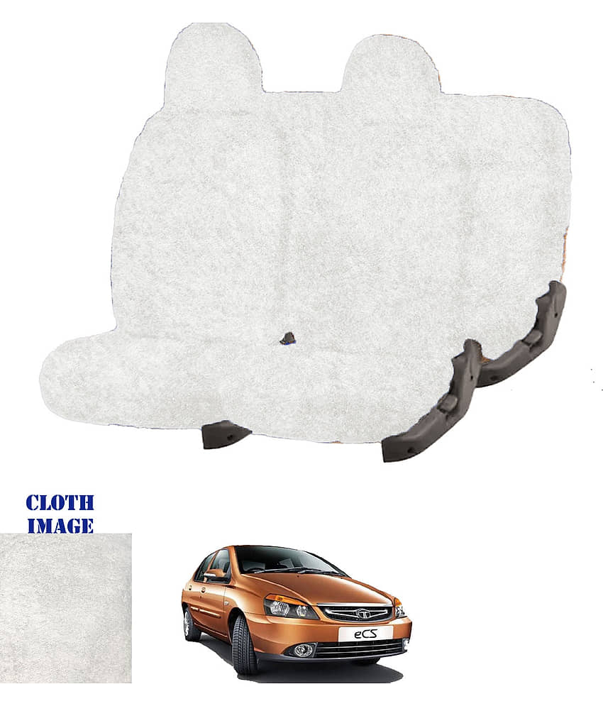 Tata Indigo CS White 5 Seater Car Seat Cover