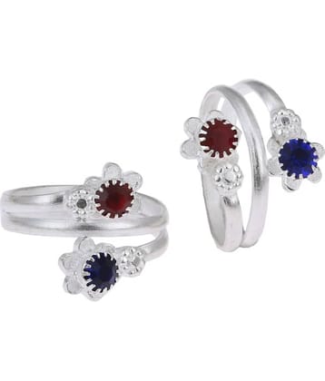 AanyaCentric Silver Toe Rings ( Pack of 1 )