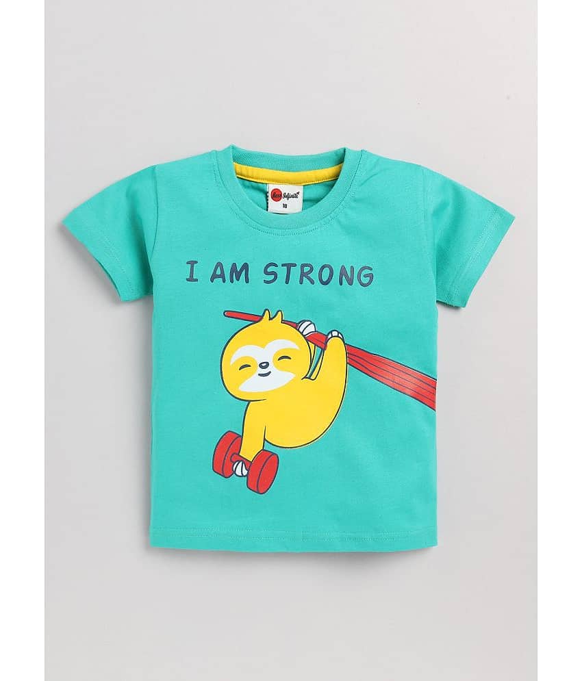 Mars Infiniti Pack of 1 Boys Cotton Blend T-Shirt ( Blue )