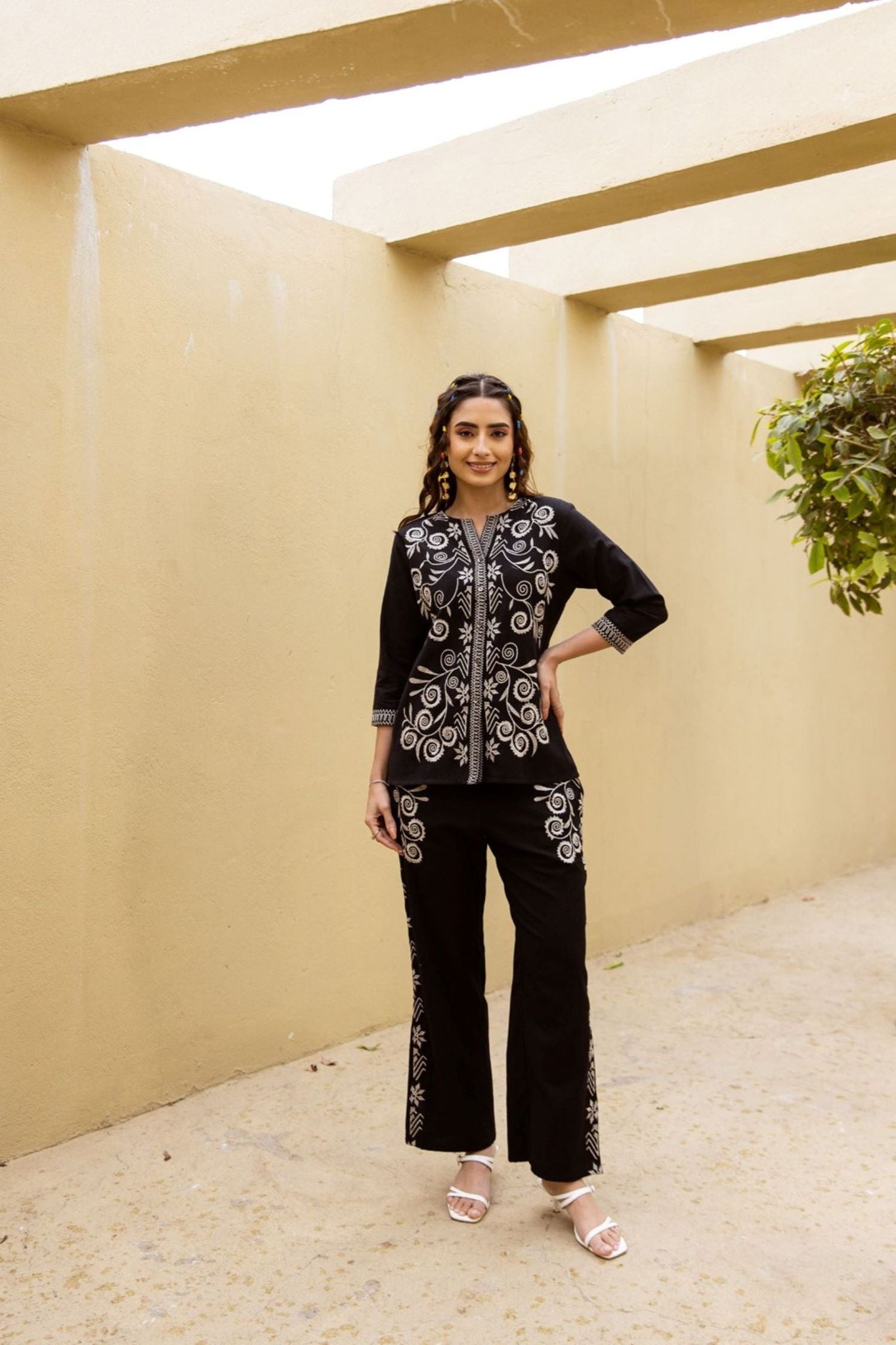 Versatile Black Co-Ord Set for Effortless Fashion Day and Night-BLACK / XXL