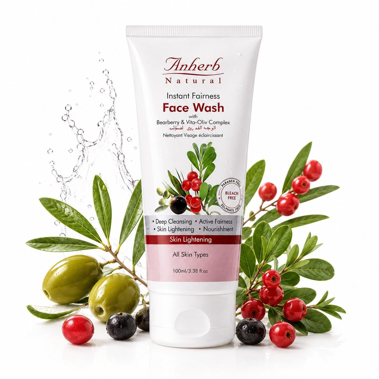 Anherb Natural Face Wash - Instant Fairness - 100ml