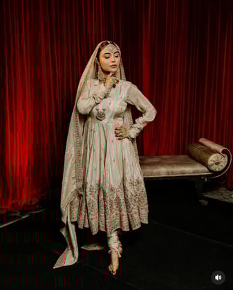 Beautiful Gown -Pent And Dupatta With Embroidery Sequence Work Beautiful Gown -Pent And Dupatta With Embroidery Sequence Work