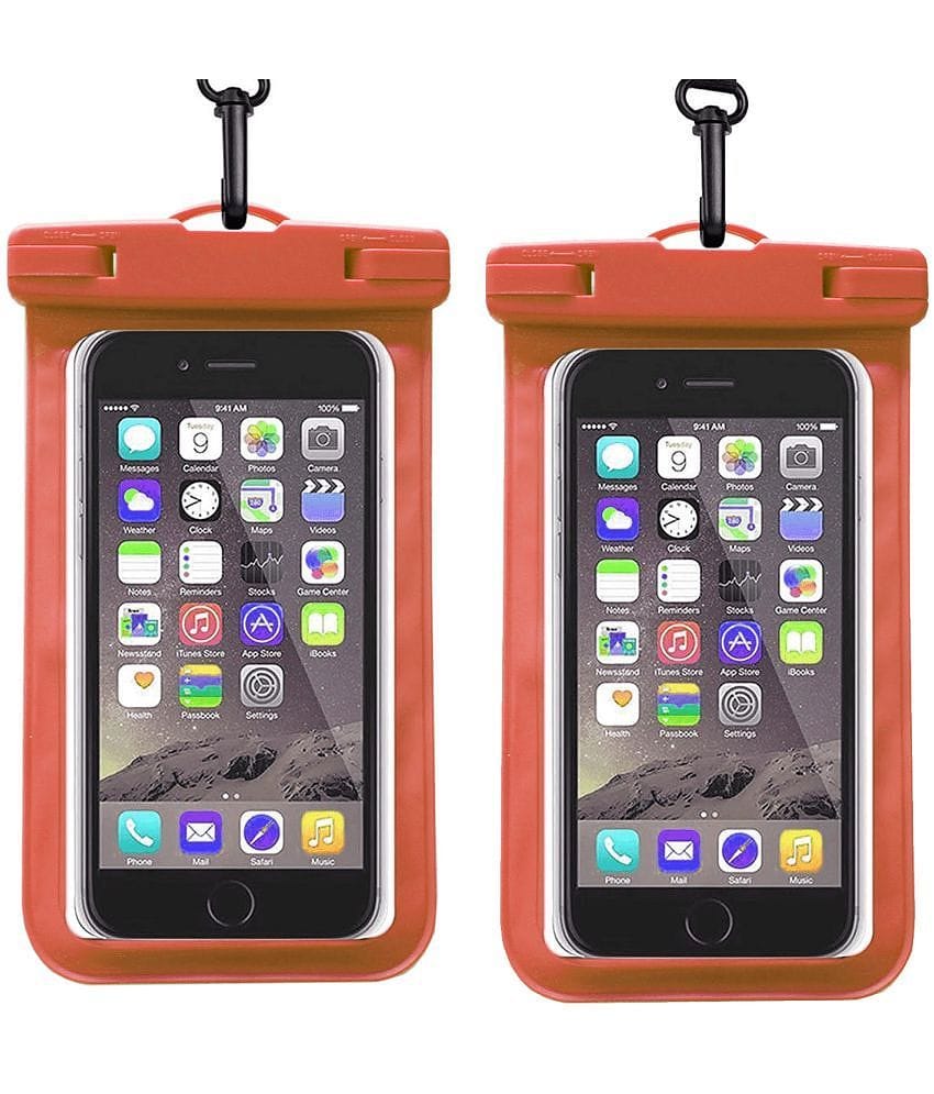 Sb Grand All 7 Inch Mobile Plastic Orange Pouch - Orange