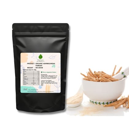 Organic Ashwagandha Powder (Withania somnifera)- 100g Organic Ashwagandha Powder (Withania somnifera)- 100g