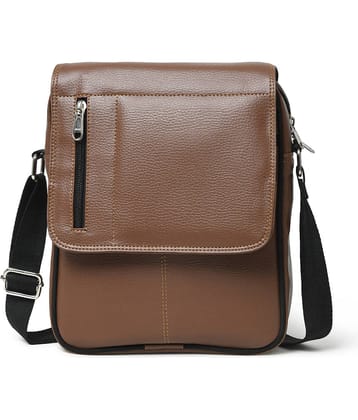 MATRICE - Tan Solid Messenger Bag