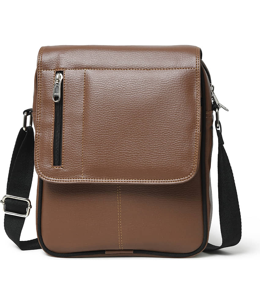MATRICE - Tan Solid Messenger Bag