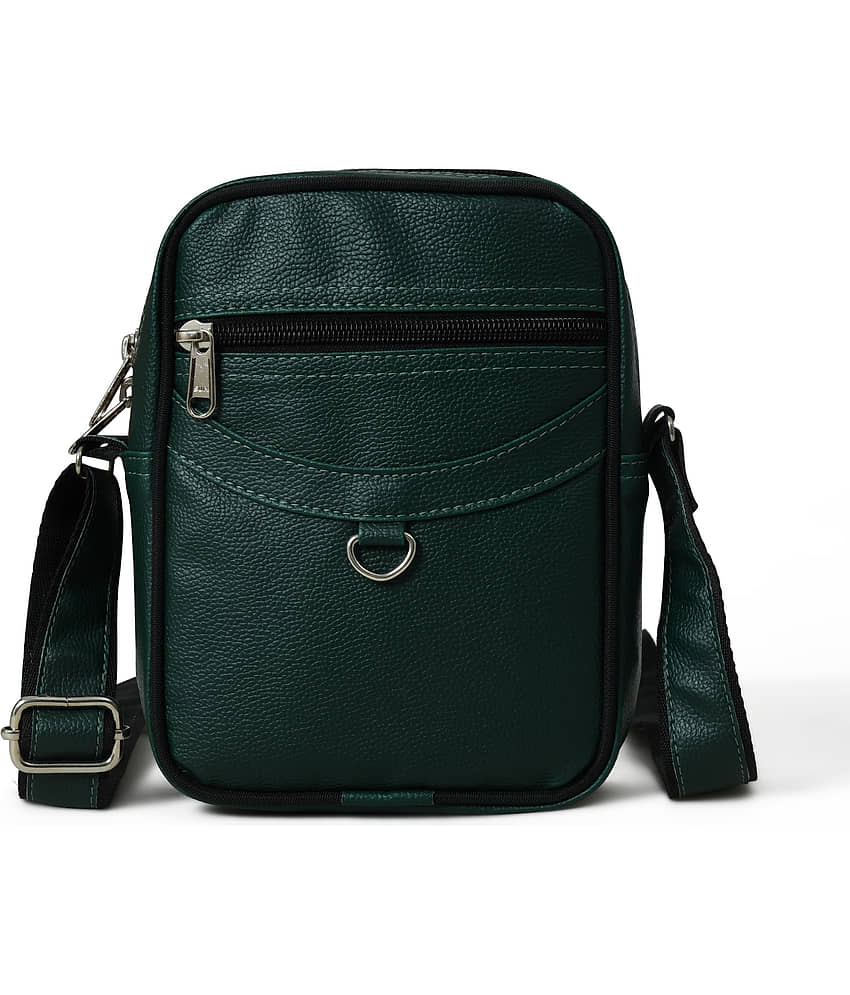 MATRICE - Green Solid Messenger Bag