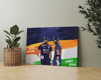 The Fearless Duo - Virat Kohli Rohit Sharma Art-20 X 30
