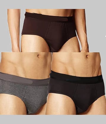 CAVENDRES Pack of 3 Cotton Blend Briefs For Men's ( Multicolor )