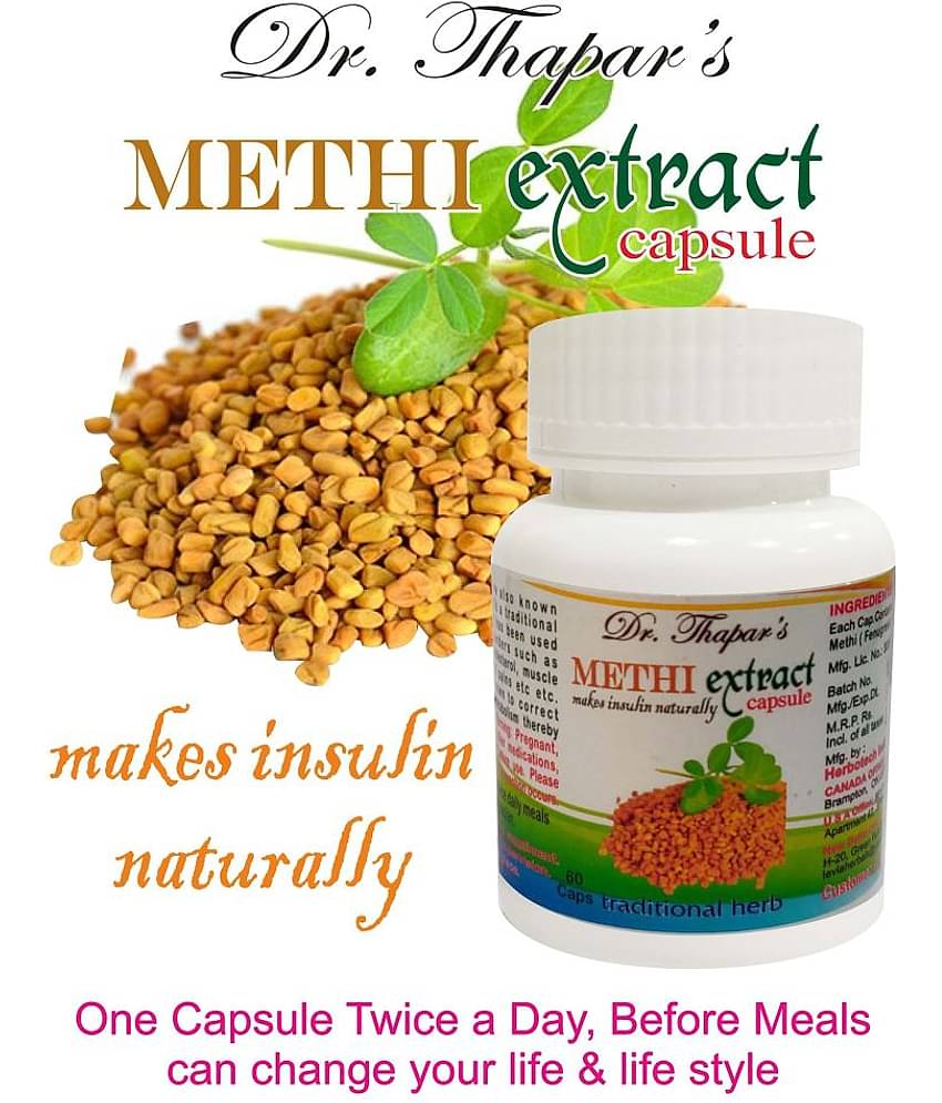 Dr. Thapar'S Fenugreek Methi Extract 60 Capsule 500 Mg