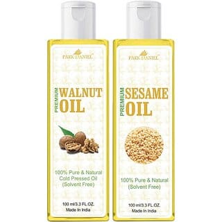 PARK DANIEL Walnut Oil &amp; Sesame Oil Combo Pack Of 2 bottle of 100 ml(200 ml) (200 ml)