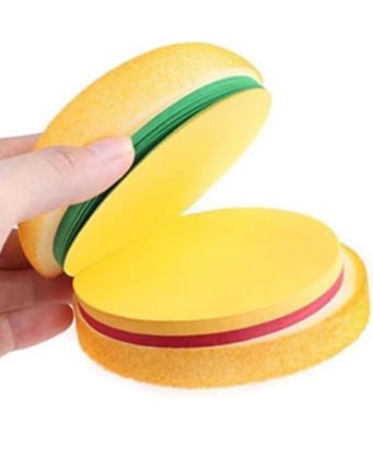 Hamburger notepad | quirky food diary