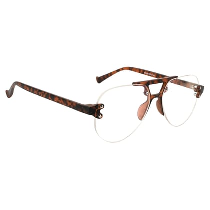 TERRY & CO | Zero Power Blue Cut Eyeglasses | Anti-Glare, UV Protection, Lightweight | For Gaming & Computer Use | Unisex | Tiger Brown