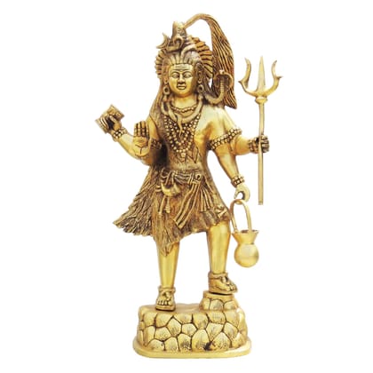 Brass Shiv Ji Idol Statue - Traditional Shiva Idol, Height : 23 Inch (BSMAS1363 K)