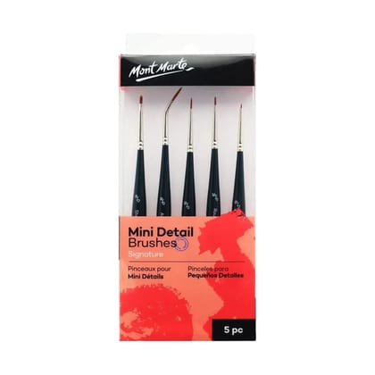 Mont Marte Mini Detail Brush Set 5Pcs-BMHS0033