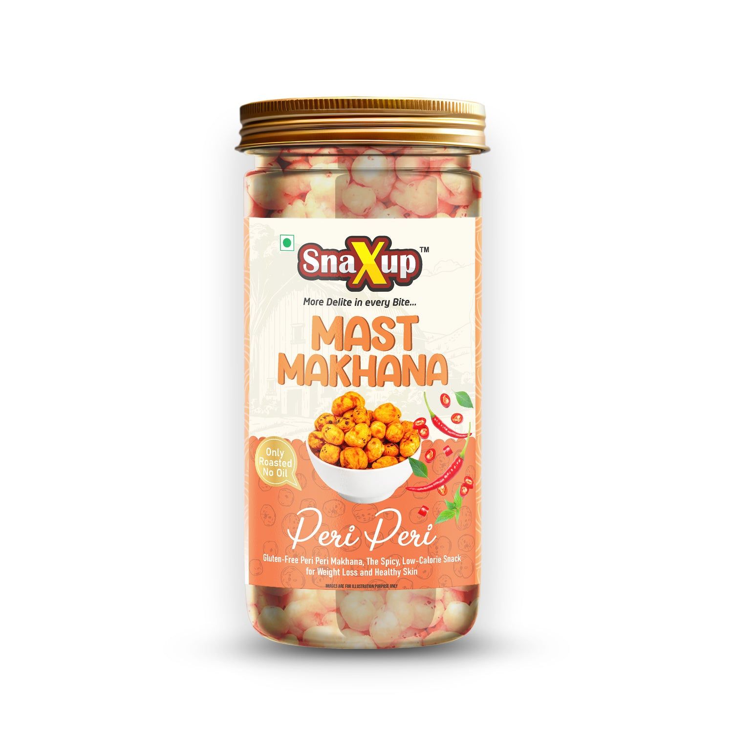 SnaXup Mast Makhana Peri Peri 75Gm