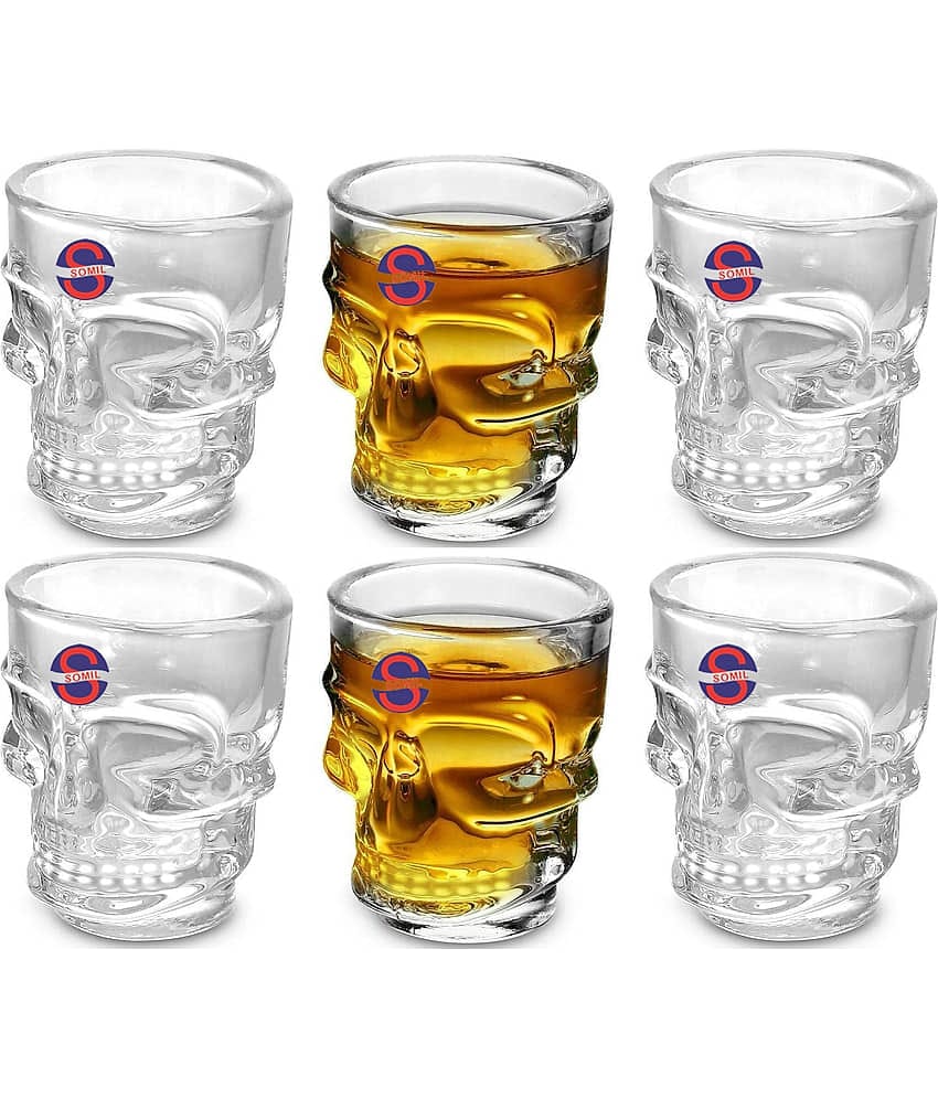 Somil Shot  Glasses Set,  40 ML - (Pack Of 6)