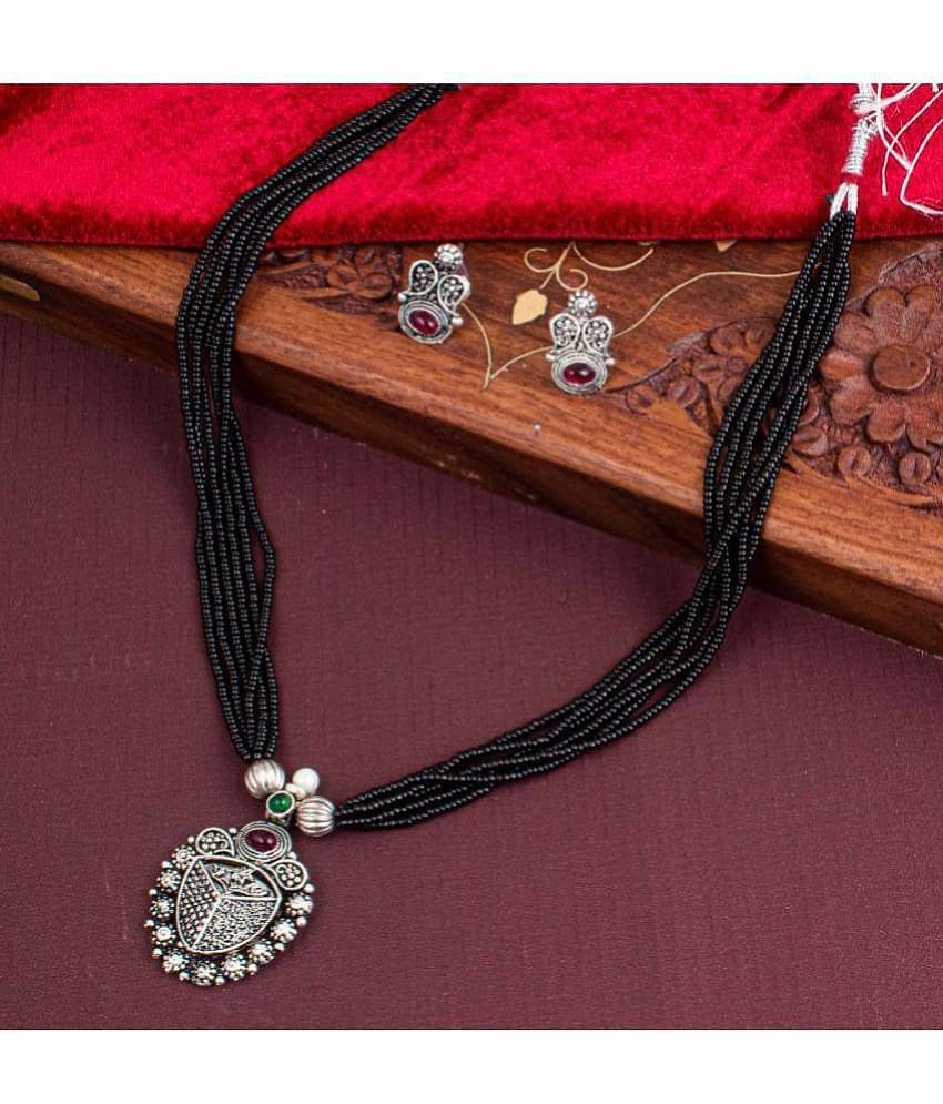 Sukkhi - Silver Mangalsutra Set ( Pack of 1 )