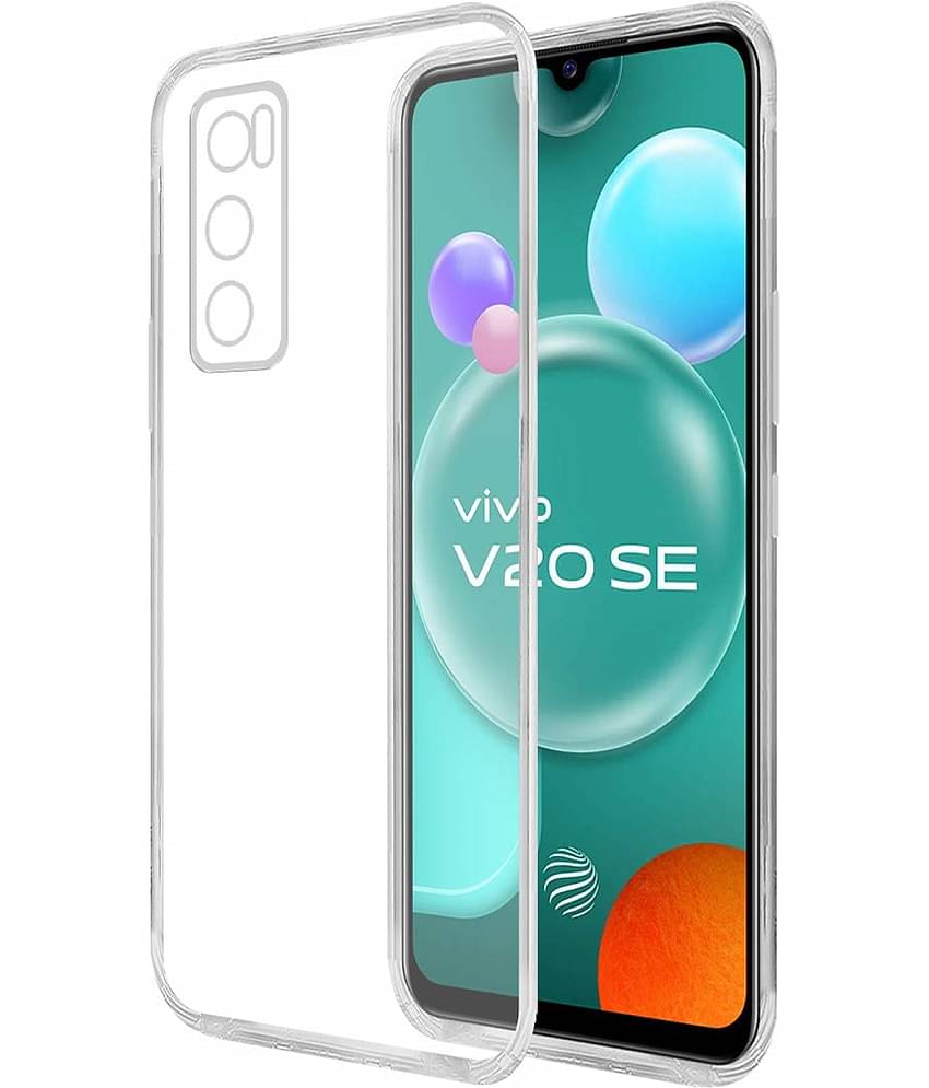 Case Vault Covers - Transparent Silicon Silicon Soft cases Compatible For Vivo V20 SE ( Pack of 1 )
