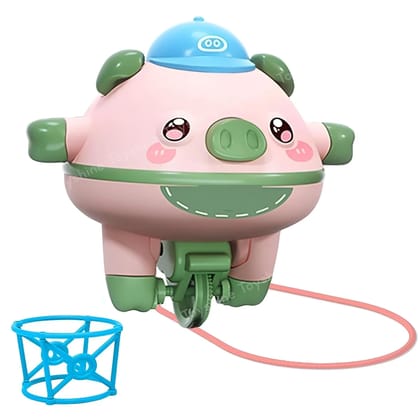Electric Pig Tumbler Toy for Kids, Interactive Tightrope Walking Unicycle Pig with Gyroscope Balance