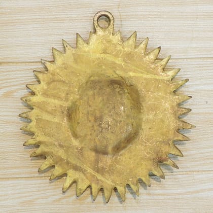 Brass Sun Face Wall Hanging Showpiece | Vastu Home Decor, Height : 7.2 Inch (BSMAS1843 E)