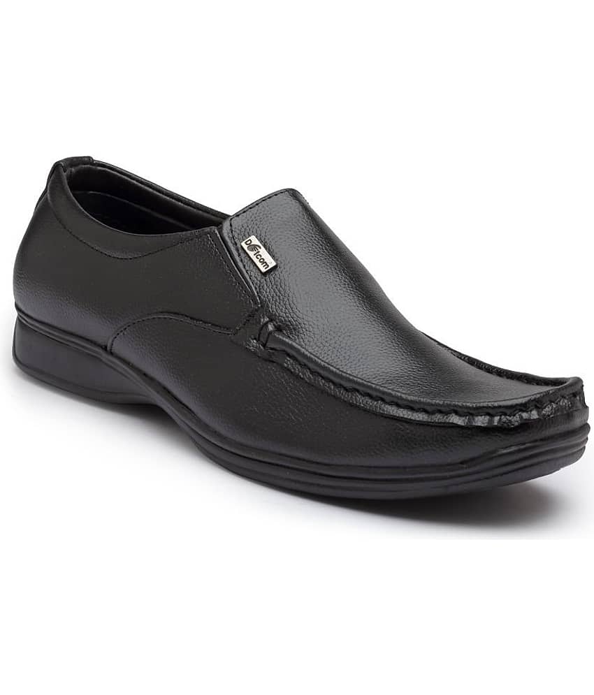 Action - Black Men's Slip On Formal Shoes