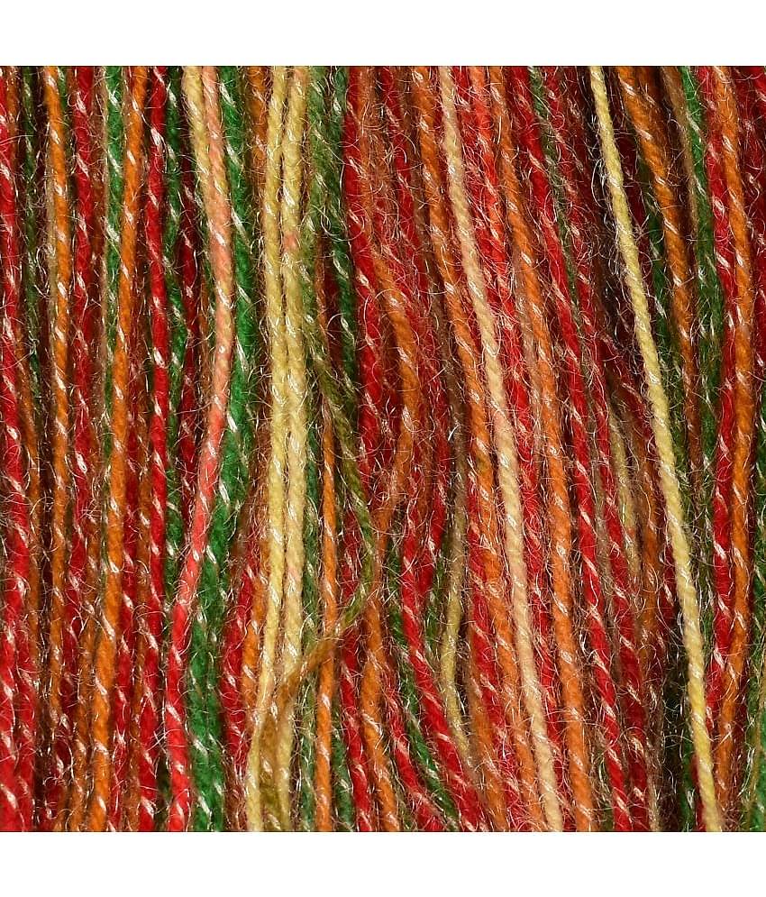 Knitting Yarn Arman Wool, Soft Fancy Wool Jai mix 400 gm  Best Used with Knitting Needles, Soft Fancy Wool Crochet NeedlesWool Yarn for Knitting. By     M