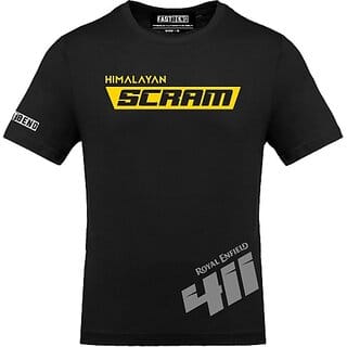 FastB Men Typography Round Neck Black T-Shirt