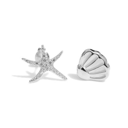 Beatrice Studs | 925 Silver Earrings for Women-Silver