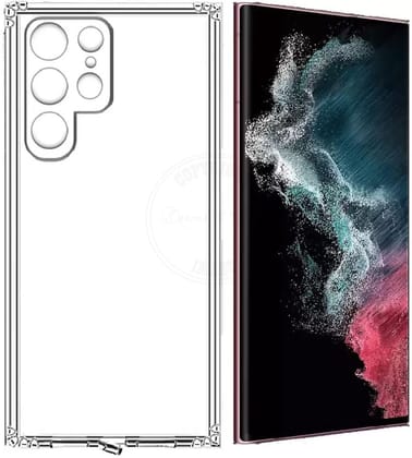 PLUGTECH TPU Ultra Hybrid Clear Camera Protection Back Cover Case for Samsung S22 Ultra